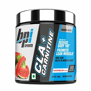 BPI Sports CLA + Carnitine | Conjugated Linoleic Acid | Weight Loss Formula | Metabolism, Performance, Lean Muscle | Caffeine Free | For Men & Women | 50 servings|300 gm