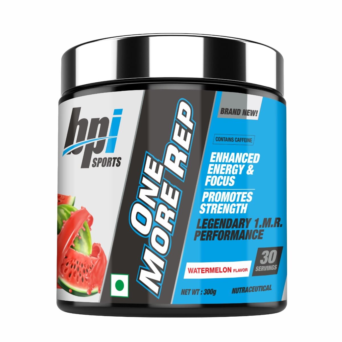 

BPI Sports One More Rep Pre|Workout Powder | Increase Energy and Stamina | Intense Strength | Recover Faster| Watermelon | 300 GM|30 servings