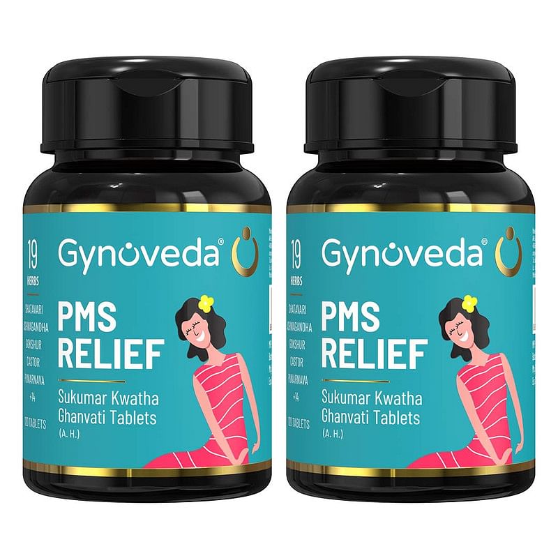 

Gynoveda PMS Relief from Period Cramp, Mood Swings, Headache, Bloating, Acne | Stress Free Periods Lifelong | Goodbye Heating Pad, Pain Roll On, Gu...