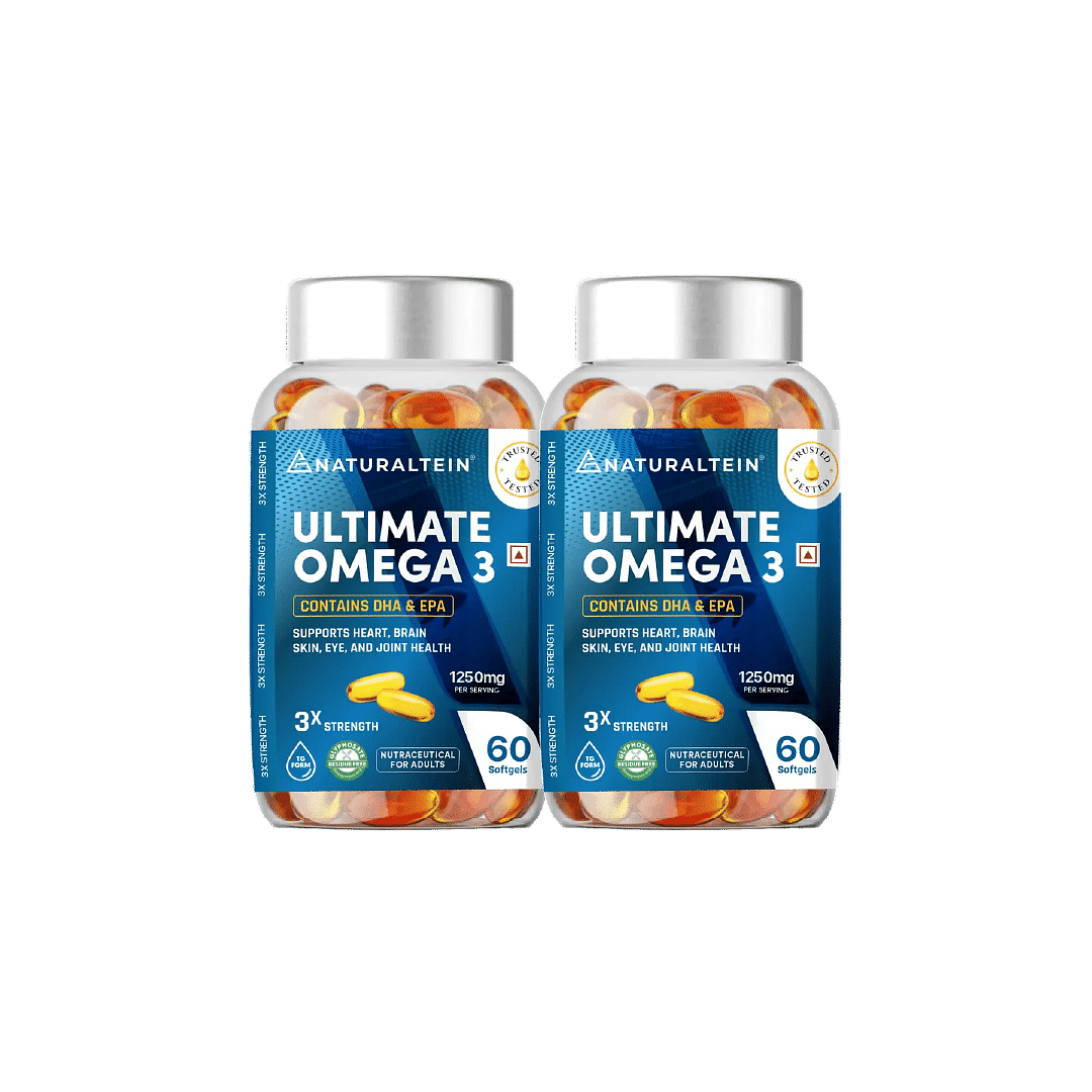 

NATURALTEIN Omega 3 Triple Strength - 60 Capsules - Pack of 2