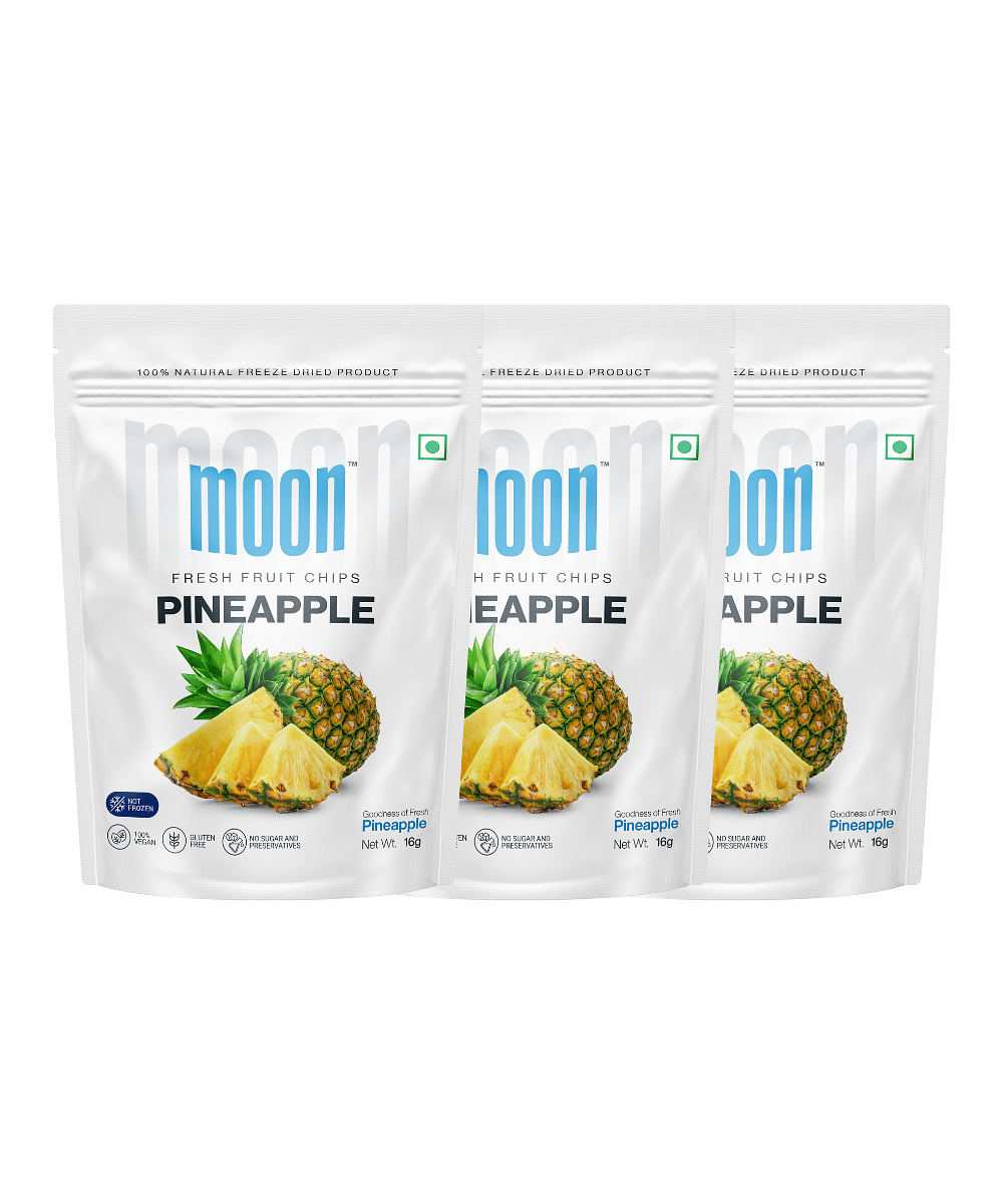 

Moon Freeze Dried Pineapple Chips | Healthy Pineapple Snack | 100% Natural, Vegan, No Preservatives, No Added Sugar | 16 Gm | Moon_Pineapple_Chips ...