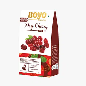 BOYO Dried Whole Cherry 200g, 100% Vegan & Gluten Free