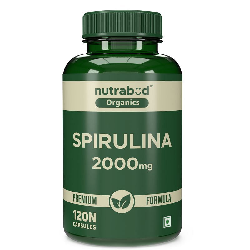 

Nutrabud Organics Spirulina Capsule 2000mg per Serving - 120 Veg Capsules