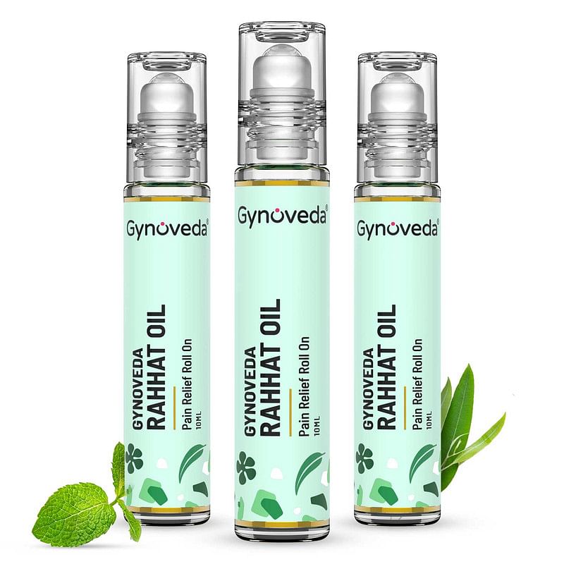 

Gynoveda Period Pain, Cramps Instant Relief Roll On, Ayurvedic Formula With Eucalyptus, Peppermint 3 Bottles 30 ml