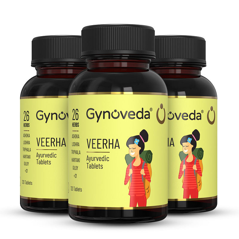 

Gynoveda Veerha To Control Heavy Period Flow, Clots, Period Pain, Cramps, Long Periods | Reset Cycle To 5 Days | No More Early Irregular Periods | ...