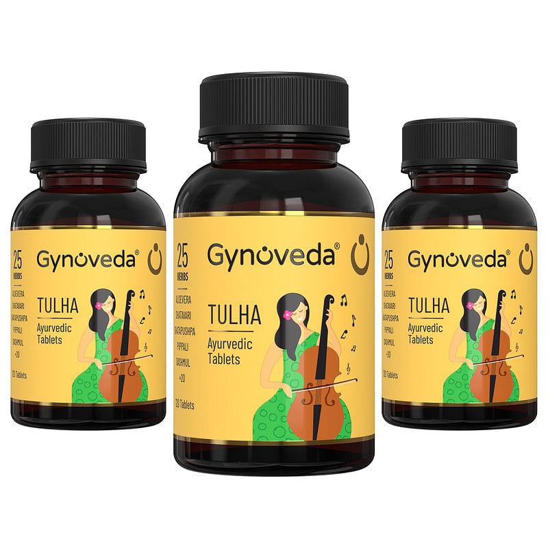 

Gynoveda PCOS, PCOD With Delayed Periods Ayurvedic Tablets, Treat Root Cause, Dissolves cysts 3 Bottles 360 Tablets