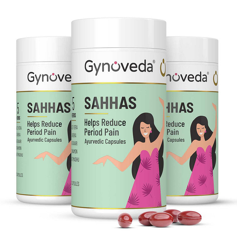 

Gynoveda Period Pain Relief Capsules | Ayurvedic Formula Heals Root Cause With Shatavari, Ashoka | No More Pain Killer, Heating Pad, Hot Water Bag,...