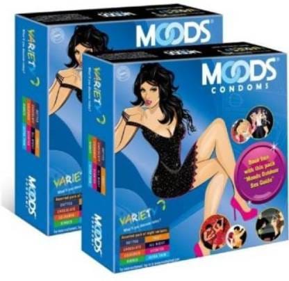 MOODS Variety Pack Condoms - Pack of 2