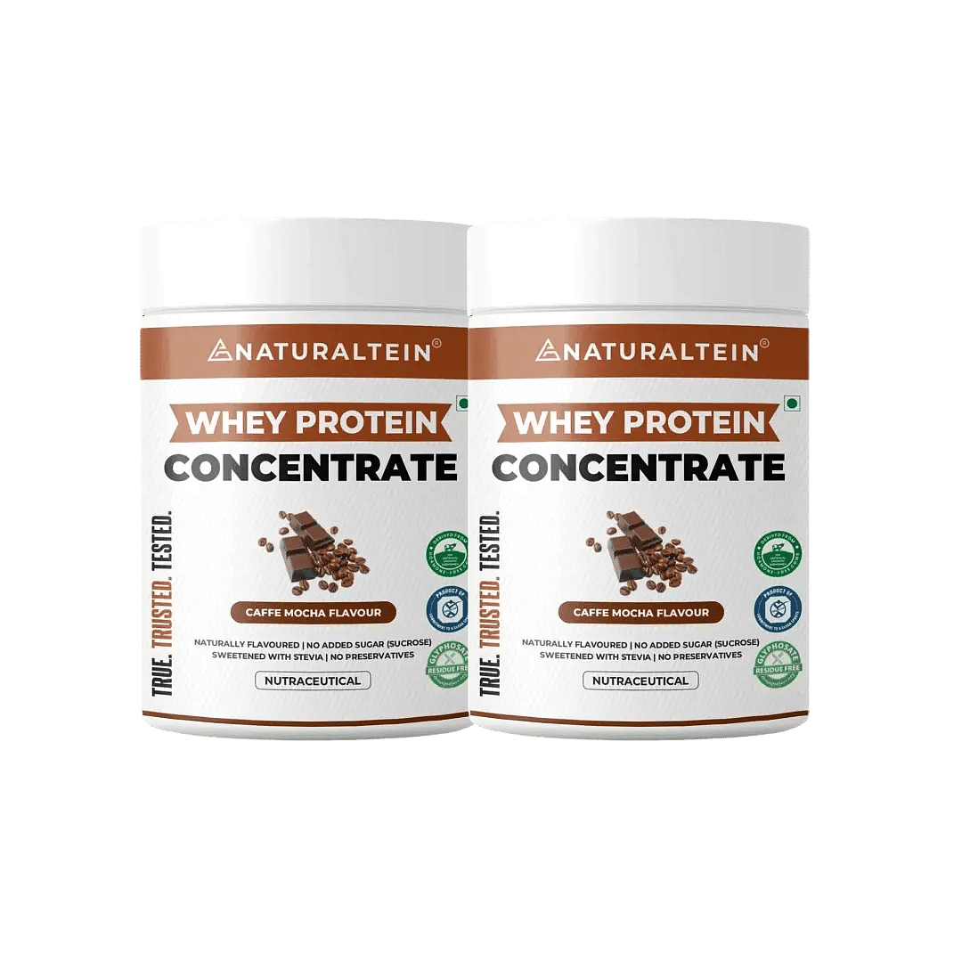

NATURALTEIN Whey Protein Concentrate Caffe Mocha - 300 gms - Pack of 2