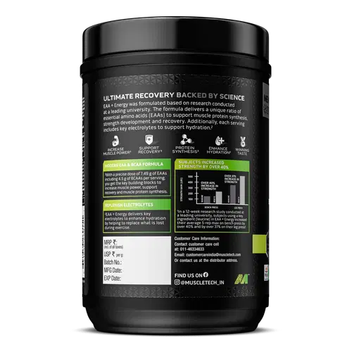 Muscletech EAA + Energy, Enhance Muscle Strength, Support Recovery ...