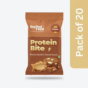 Beyond Food Protein Bites - Peanut Butter Powerhouse | Pack Of 20 | 20x12G