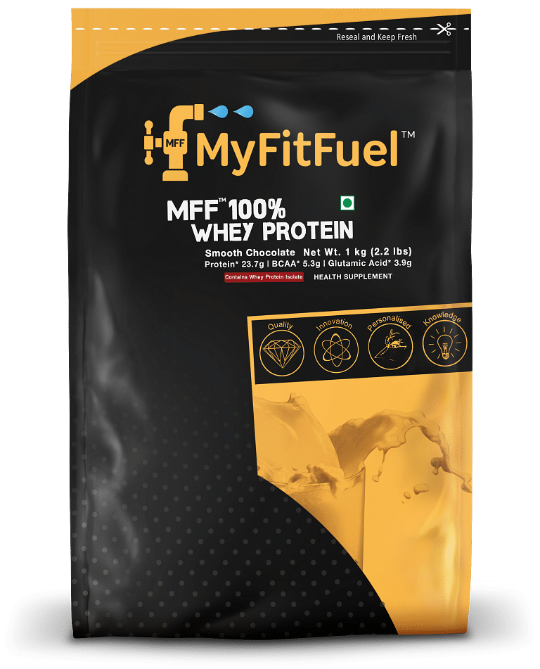 

MyFitFuel MFF 100% Whey Protein | 1 Kg, 30 Servings (Chocolate Smooth) | Contains Isolate Protein