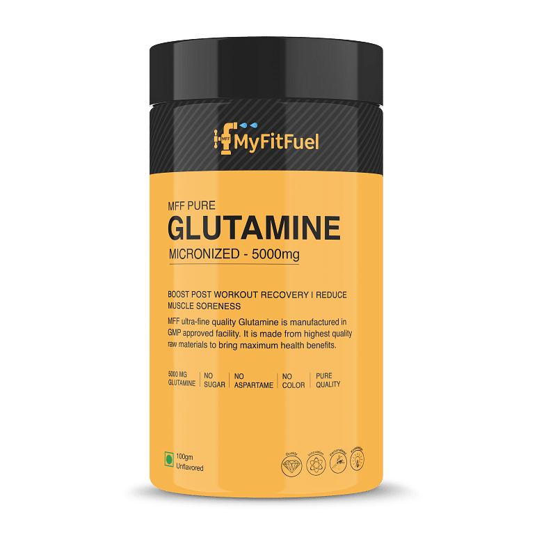 

MyFitFuel Pure Glutamine 100 gm (0.22 lbs) Unflavoured