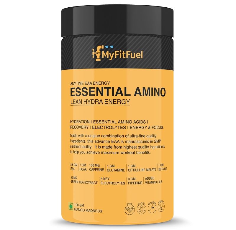 

MyFitFuel Anytime EAA Energy (Essential Amino Lean Hydra), (100 gm) Mango