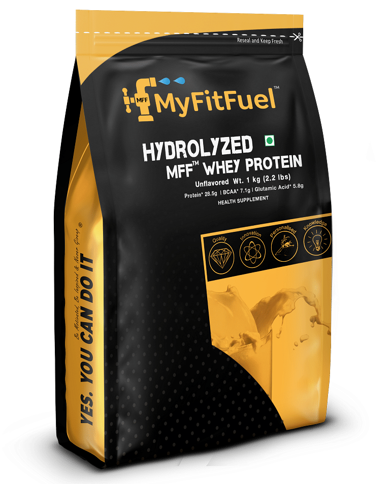 

MyFitFuel Hydrolyzed Whey Protein Powder | 1 Kg, 30 Servings (Unflavoured) | Pre Digested Protein