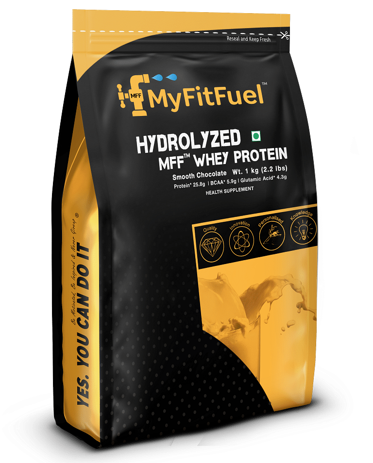 

MyFitFuel Hydrolyzed Whey Protein | 1 Kg, 30 Servings (Smooth Chocolate) | Paritally Pre digested Protein