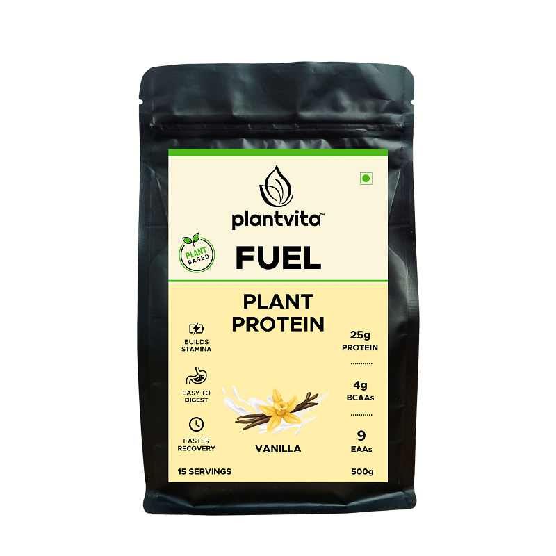 

PlantVita FUEL Plant Protein 500g Vanilla for Muscle Growth, Immunity, Energy, Endurance, Strength, Post Workout Recovery, 25g Vegan Protein Powder...