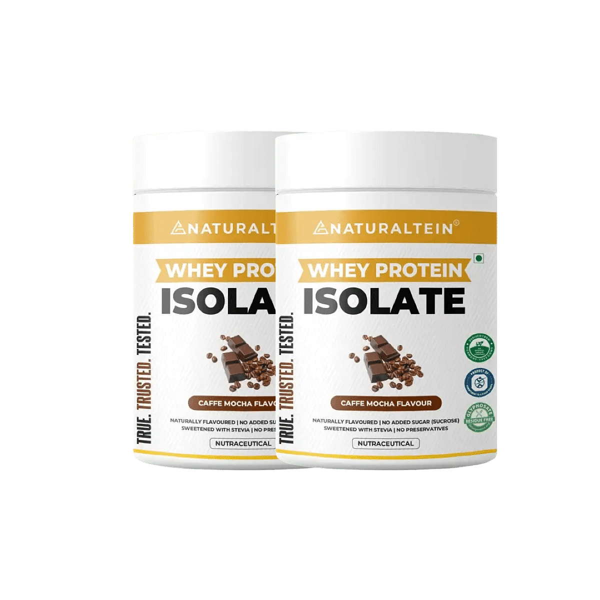 

NATURALTEIN Whey Protein Isolate Caffe Mocha - 300 gms - Pack of 2