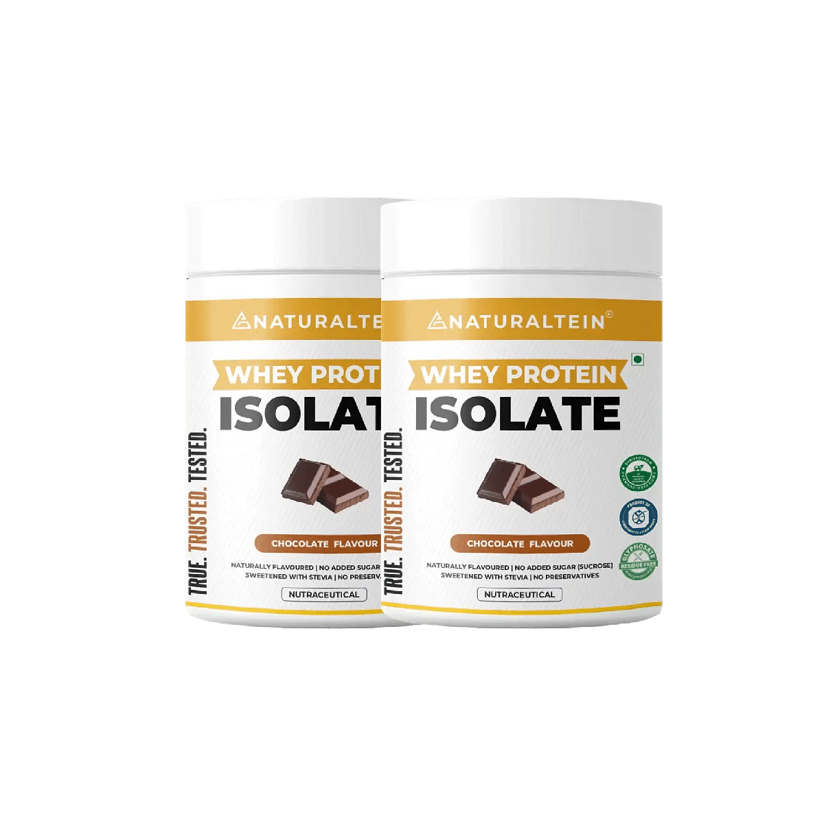 

NATURALTEIN Whey Protein Isolate Chocolate - 300 gm - Pack of 2