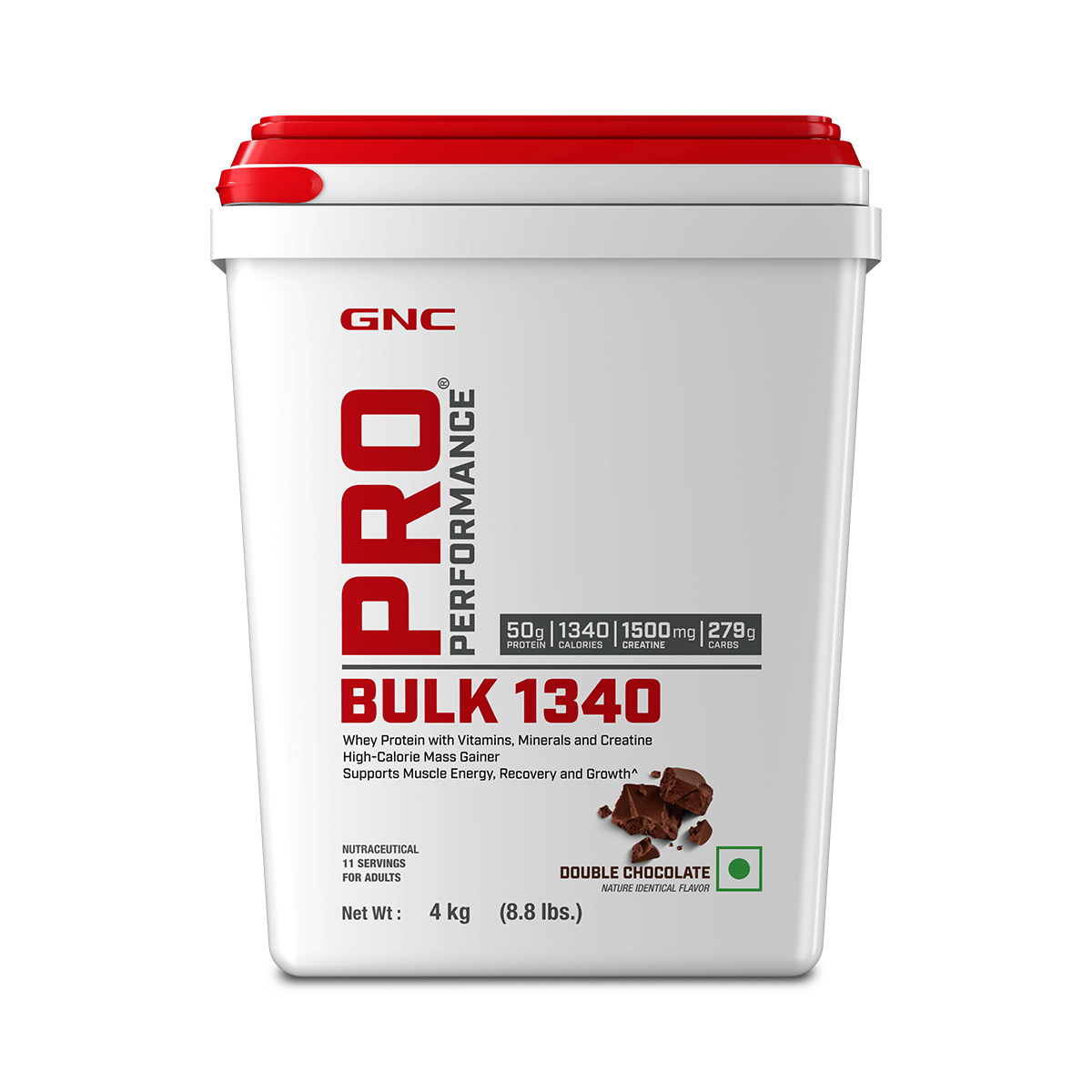 

GNC Pro Performance Bulk 1340 | Promotes Targeted Gains | Boosts Muscle Size | High Energy | USA Formulated | 50g Protein | 279g Carbs | 1340 Cal |...