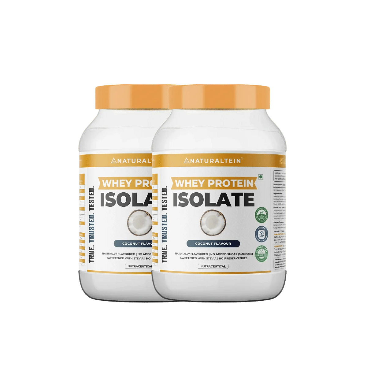 

NATURALTEIN Whey Protein Isolate Coconut - 1 kg - Pack of 2