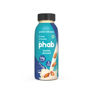 Phab protein milkshake- vanilla almond pack of 6