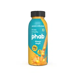 Phab protein milkshake- mango magic pack of 6