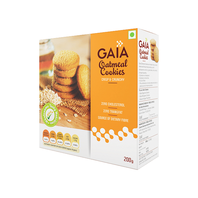 

Gaia Oatmeal Cookies 200g