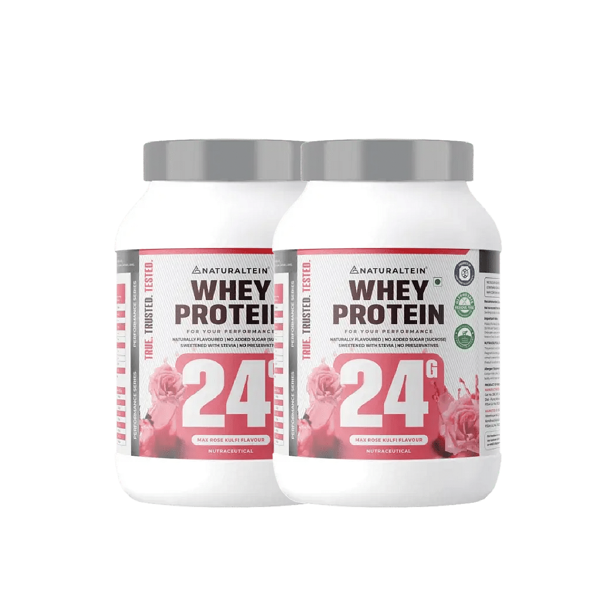 

NATURALTEIN Whey Protein Max Rose Kulfi Flavour - 1 kg - Pack of 2