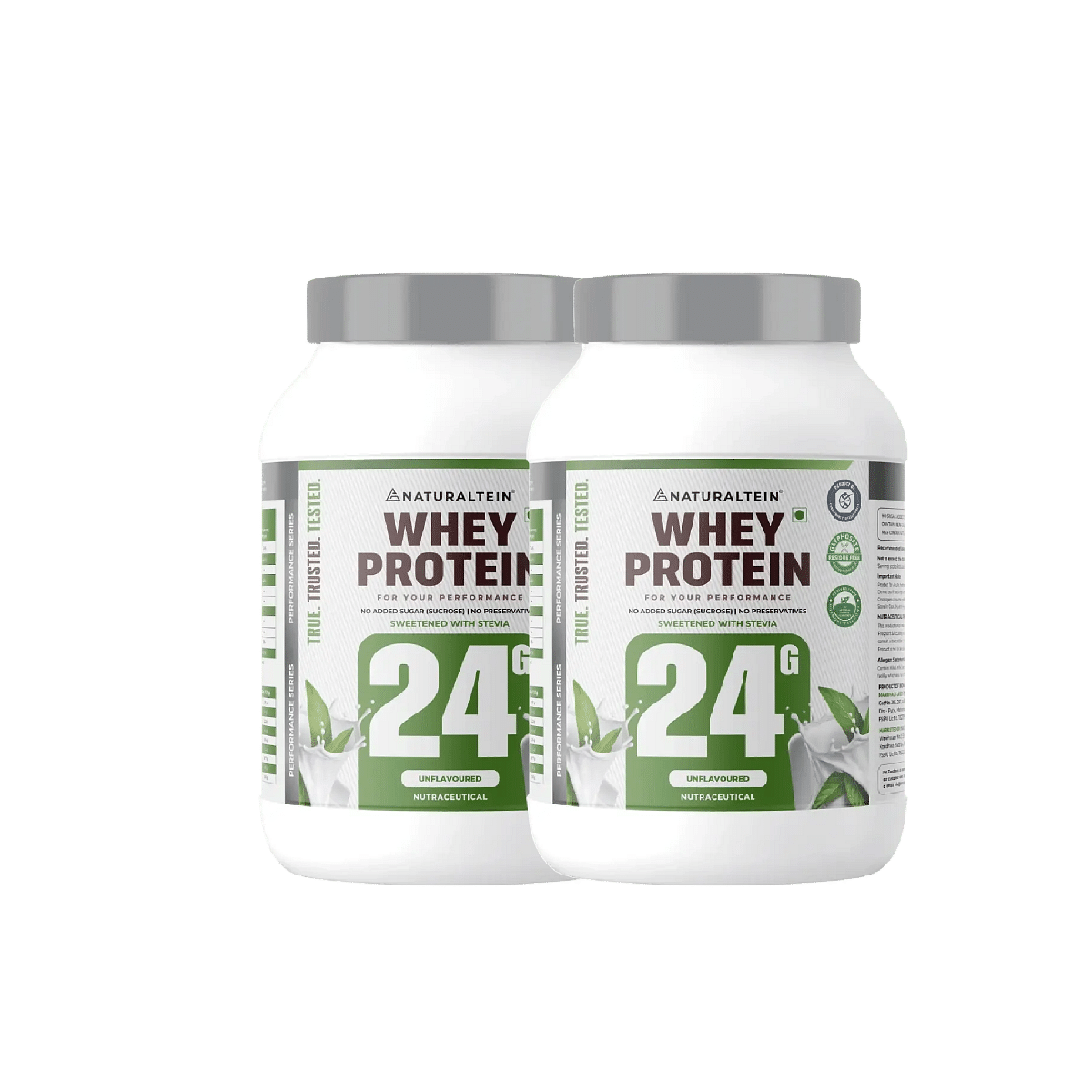 

NATURALTEIN Whey Protein Sweetened Unflavoured - 1 kg - Pack of 2