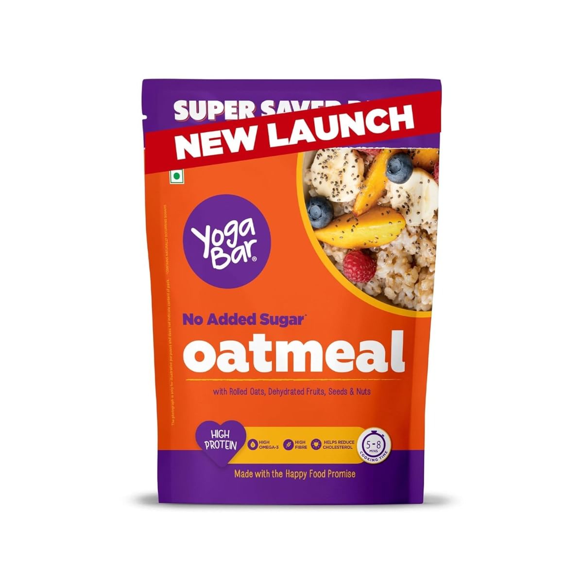

Yogabar Oatmeal | No Added Sugar | Rolled Oats with Fruits, Seeds & Nuts | High Protein & Fibre |1kg | Ready in 5-8 Mins | Healthy Breakfast