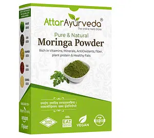 Attar Ayurveda Pure Moringa Leaf Powder For Weight Loss - 200g