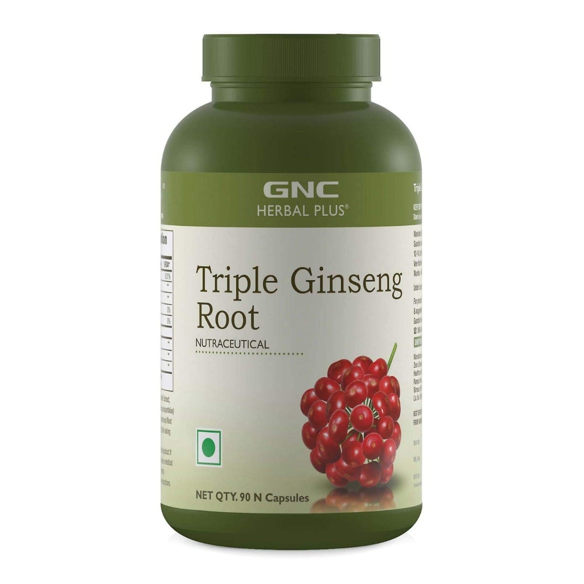 

GNC Herbal Plus Triple Ginseng Root with Korean, American & Siberian Ginseng | Enhances Immunity | Boosts Strength & Stamina | Improves Alertness &...