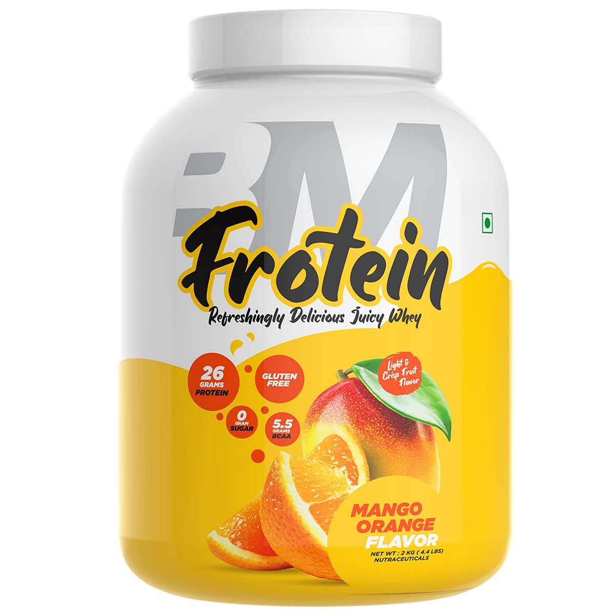 Bigmuscles Nutrition Frotein 26g Refreshing Mango Orange 60 Servings 2 Kg 3111