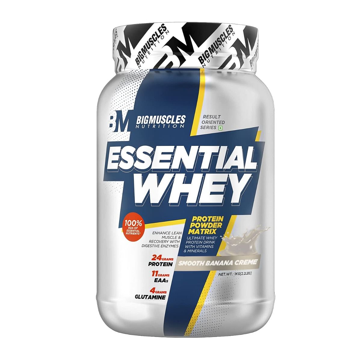 

Bigmuscles Nutrition Essential Whey 1Kg Smooth Banana Crème