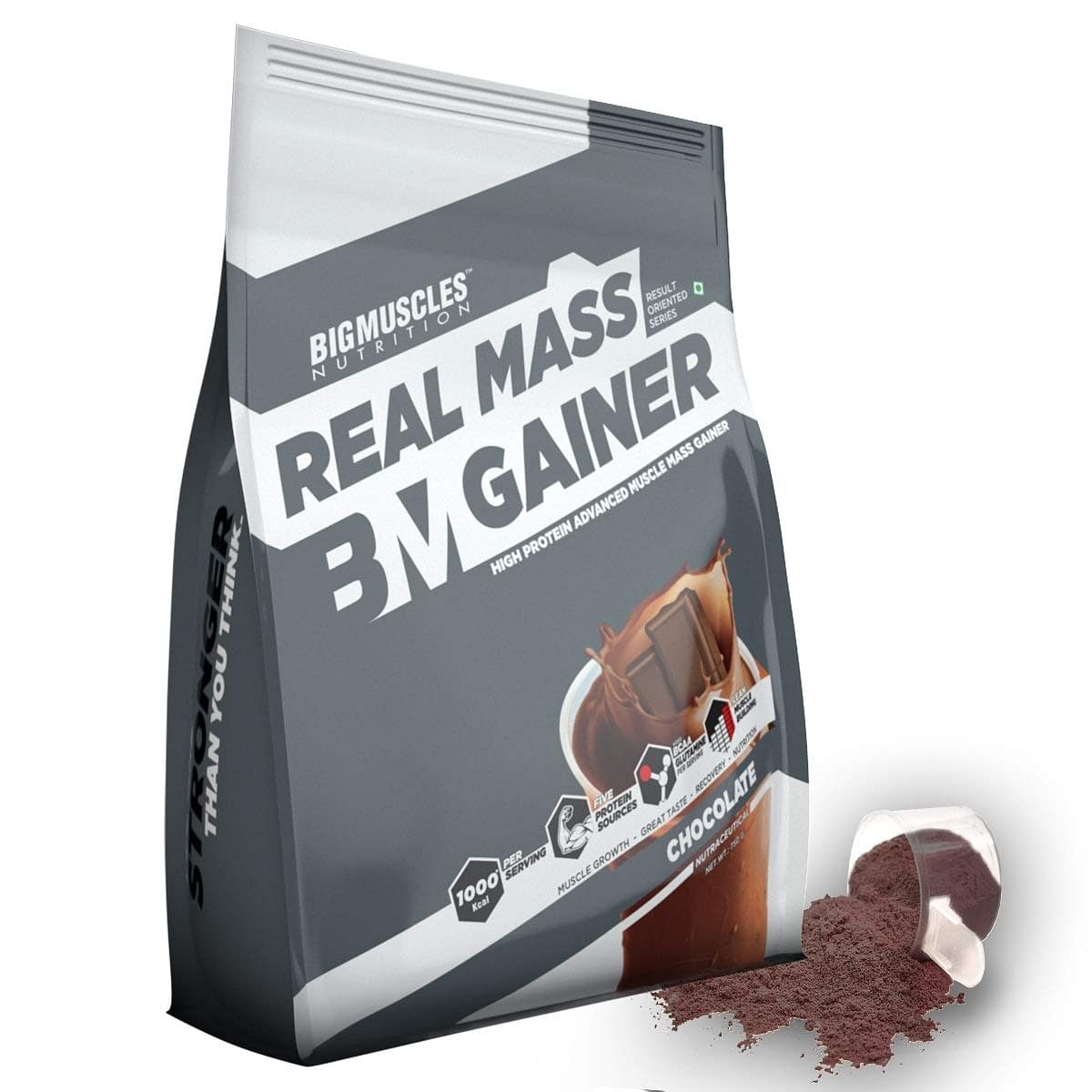 

Bigmuscles Nutrition Real Mass Gainer Chocolate 750G