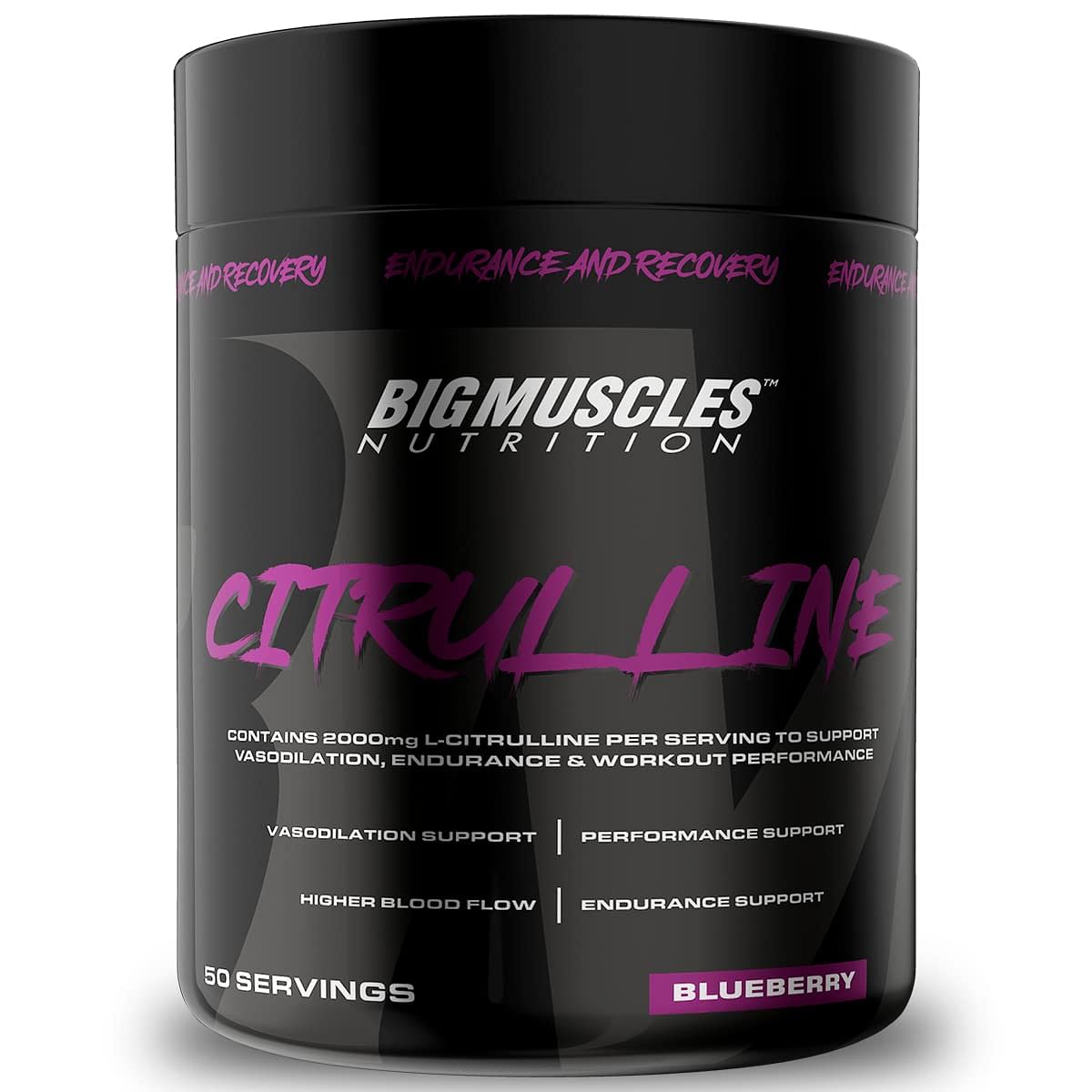

Bigmuscles Nutrition Citrulline Malate [50 Servings, Blueberry]