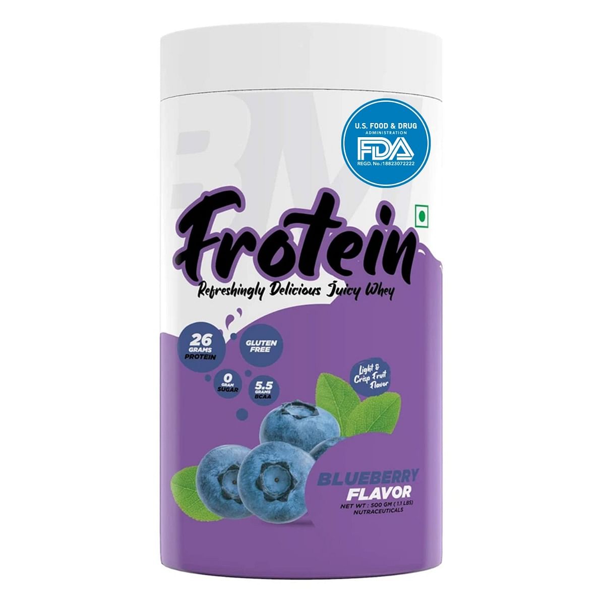 

Bigmuscles Nutrition Frotein 26G Refreshing Blueberry (15 Servings, 500 G)