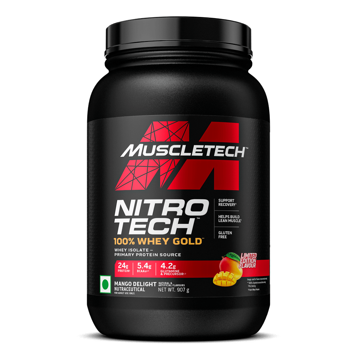 Muscletech Nitro-Tech 100% Whey Gold Mango Delight-image-38