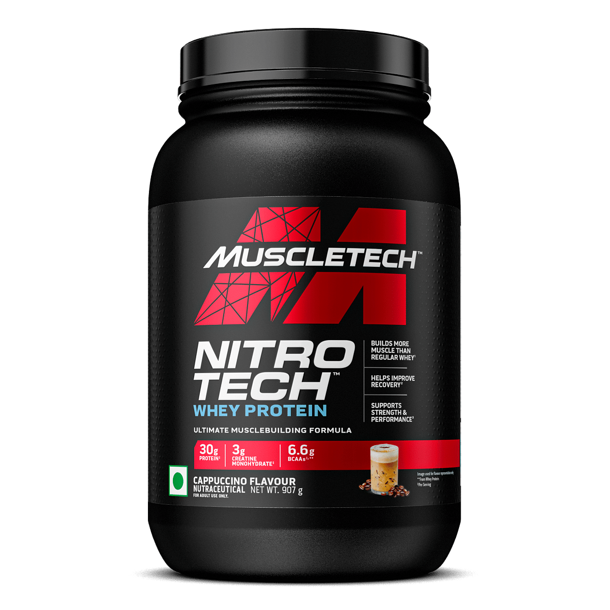 

MuscleTech NitroTech Whey Protein Cappuccino - 907g