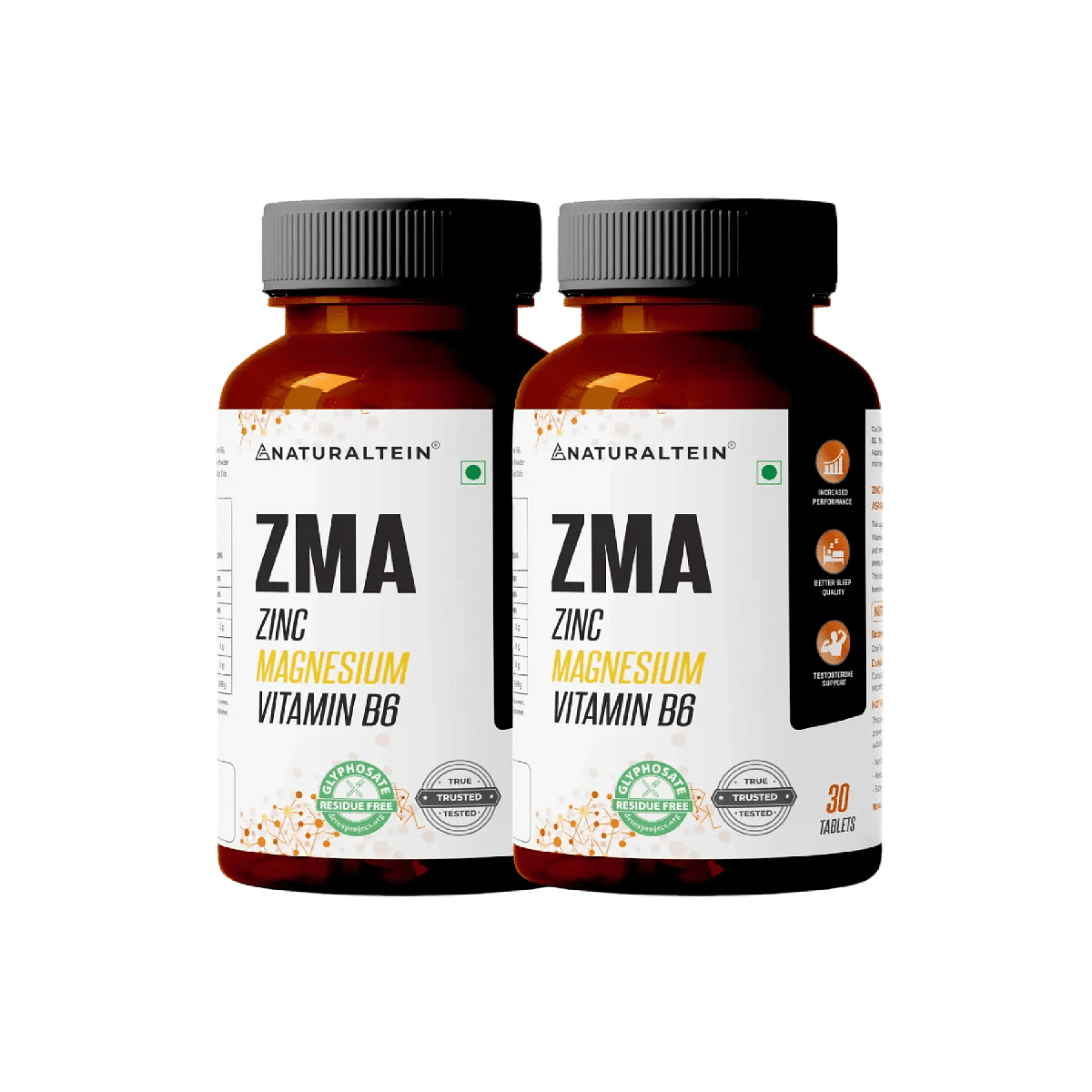 

NATURALTEIN ZMA Zinc Magnesium Vitamin B6 - 30 capsules - Pack of 2