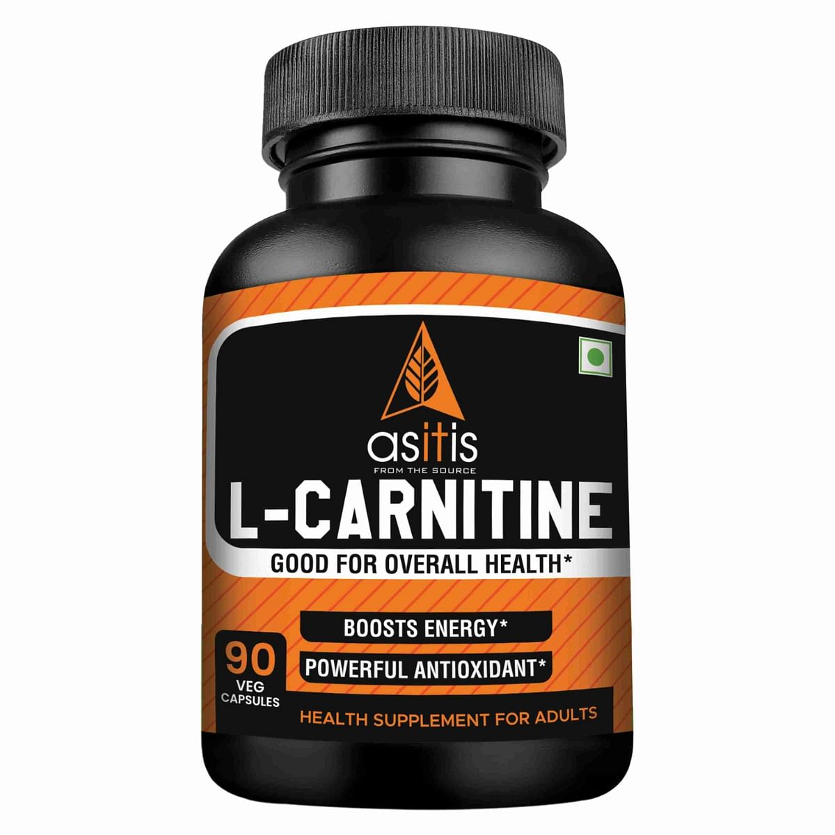 

AS-IT-IS Nutrition 100% L-Carnitine L-Tartrate, 500mg per serving, 90 Capsules| Imported Carnipure Source |Zero Fillers | Boosts Performance | Supp...