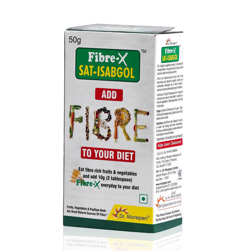 DR. MOREPEN FiberX Sat Isabgol, Psyllium Husk Powder for Constipation