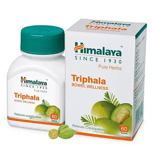 Himalaya Wellness Triphala Bowel Wellness |Relieves Constipation, Aids In Detoxification, Aid Normal Bowel Movements| - 60 Tablets