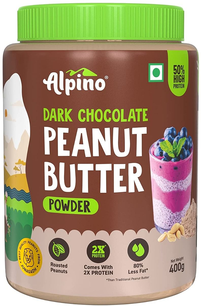 

Alpino Peanut Butter Powder Dark Chocolate 400 G 50% Protein Gluten Free Non GMO Vegan