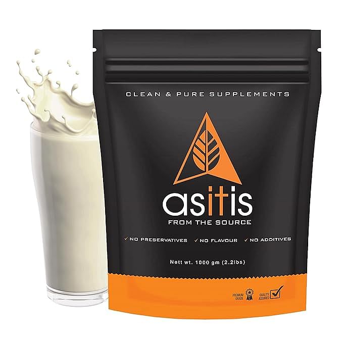 

AS-IT-IS Nutrition Whey Protein Isolate 90% | Protein 27g & BCAA 5.9g per serving - 1 kg