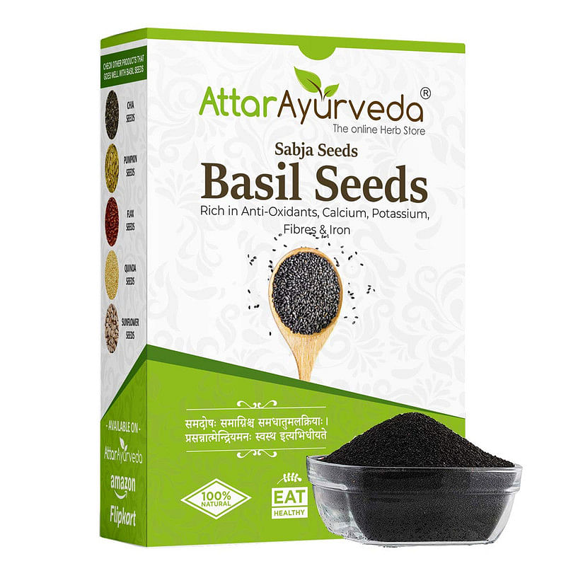 

Attar Ayurveda Sabja Basil Seeds - 500 gm (Reduces Body Heat)