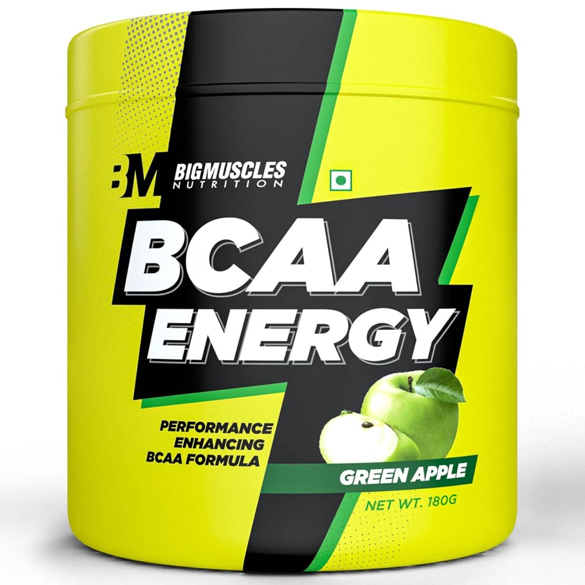 

Bigmuscles Nutrition BCAA Energy [30 Serving, Green Apple]
