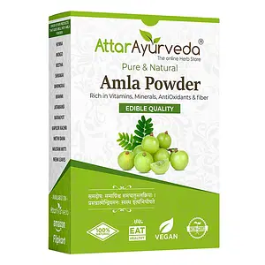 Attar Ayurveda Pure Amla Powder For Hair Growth | 100% Natural, No Preservatives (250 Gram)