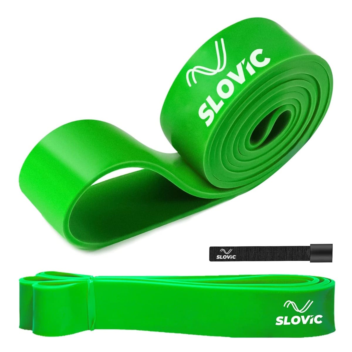 SLOVIC Resistance TPE Bands for Workout- Green | Resistance Band Set | Exercise Band for Home Gym Fitness | Pull Up Band | Loop Band | Stretching Band | Gym Band for Men & Women | Heavy Duty Material